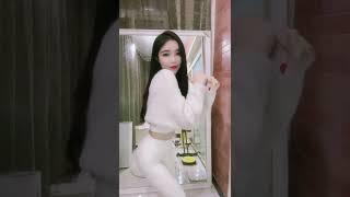 Asian beauty yoga pants sexy hot dance