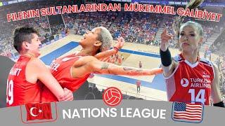 Epic Volleyball Clash  Turkey vs USA   Nations League Victory 