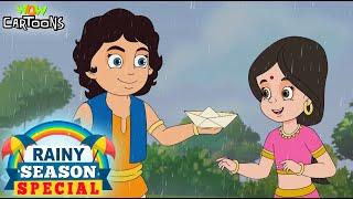 Anand Nagari में शुरू हुई Jabardast बारिश  Cartoon Stories  Rainy Season Special  Kisna  #spot