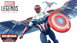 Marvel Legends CAPITÃO AMÉRICA SAM WILSON + BAF Equipamento de Vôo - Action Figure Review Hasbro