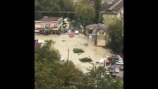 Ливневый паводок в Туапсе 24.10.2018 Flood in Tuapse Russia october 24 2018