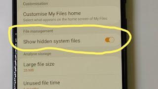 How to View Hidden Files and Folders in Samsung Galaxy Phones