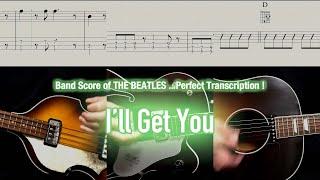 Score  TAB  Ill Get You - The Beatles - guitar bass drums harmonica