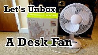 Unboxing & Assembly Fine Elements 12” Oscillating Desk Fan Model COL1021