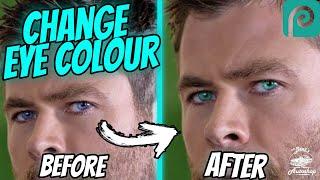 The BEST way to Change Eye Colour and Make it Look Natural in Photopea -  FREE PHOTOSHOP 