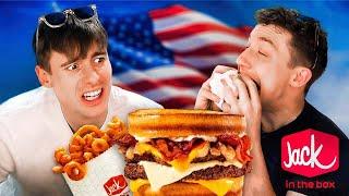 Brits try Jack In The Box for the first time