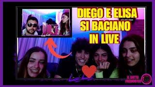 DIEGO LAZZARI E ELISA MAINO *UFFICIALMENTE FIDANZATI* SI BACIANO SU TWITCH  LELE GIACCARI LIVE