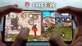 SOLO VS SQUAD  GAMEPLAY FULL HANDCAM VIDEO  GARENA FREE FIRE    GRANDMASTER LOBY