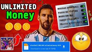 eFootball PES 2024 MOD APK v8.5.1 Gameplay Unlimited Coins and Gp Unlocked  PES 2024 MOD MENU