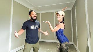STUNNING TRANSFORMATION Finishing Interior OSB Walls  Building Our Own DIY Tiny Home