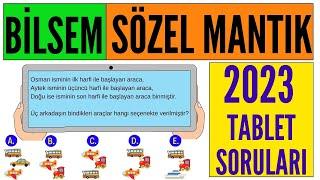 Bilsem SÖZEL MANTIK 2023  1. 2. 3. SINIF TABLET SORULARI I  Ayrıntılı soru çözümü konu anlatımı