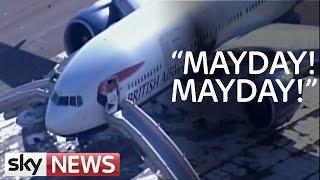 British Airways Fire Pilots Mayday Emergency Call