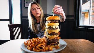 The Bunganut Pigs Stacked Burger Challenge