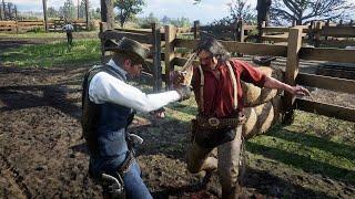 Red Dead Redemption 2 - Brutal Fighting & Funny Ragdolls Vol.142 4K60FPS