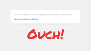 WordPress Critical Error on Your Website? Heres how to fix it