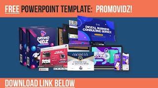 FREE PromoVidz PowerPoint video template and tutorial