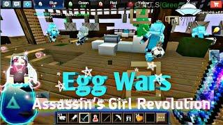 Blockman Go  Egg Wars  Playing with Diamonds Squad and Friends