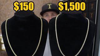 Bought a $150 vs $1500 GOLD chain