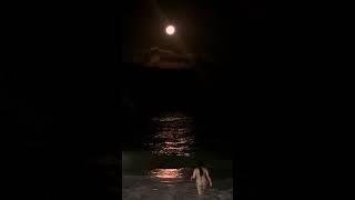 Copacabana Beach Under The Cherry Moon Rio de Janeiro  #rio #Brazil #shorts #shortsfeed #viral