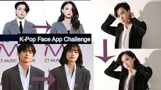 K  POP  IDOLS Face  Change - Male to female transformation  K POP MALE TO FEMALE FACE CHANGER