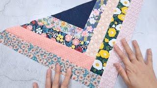 See what this patchwork turns into Easy patchwork block. Sewing and Patchwork for beginners.