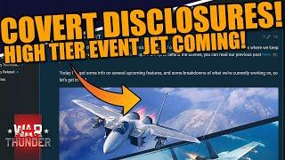 War Thunder - COVERT DISCLOSURES NEW INFO on the NEXT EVENT VEHICLE HELICOPETER DMs & MORE