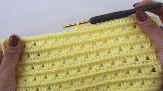 How To Crochet An Easy Stitch  Ideal For Blankets