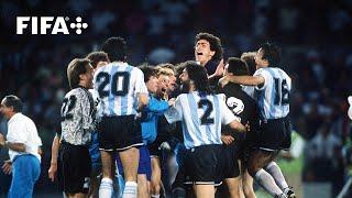 Italy v Argentina Full Penalty Shoot-out  1990 #FIFAWorldCup Semi-Finals
