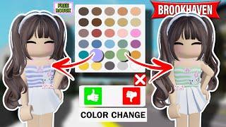 HOW TO GET COLOR CHANGING CLOTHES IN BROOKHAVEN RP ROBLOX BROOKHAVEN RP TUTORIAL 2023 