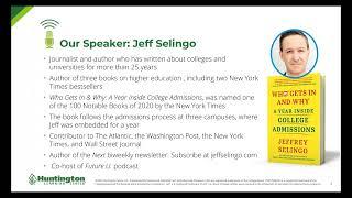 Whats Ahead for College Admissions 2023 to 2024 with Jeff Selingo