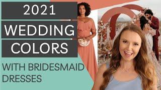 2021 Wedding Color Ideas with Birdy Grey Bridesmaids Dresses