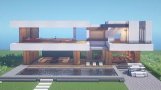Minecraft Modern House Tutorial  How to Build #4