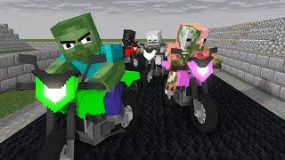 Monster School  Mobs Racing Challenge - Funny Minecraft Animation