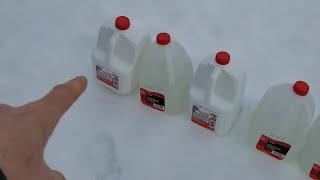 Reducing Maple Sap By Freezing