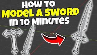 How To Model A Sword In 10 Minute  Blender
