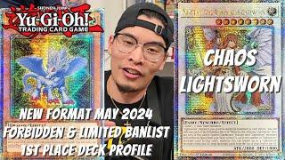 Yugioh New Format May 2024 1st Place Deck Profile - 60 Card Chaos Lightsworn - Johnny Nguyen