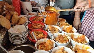 Morning Rush for Spicy Curry Samosa  Nagpurs Local Breakfast  Indian Street Food