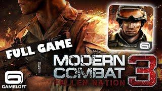 Modern Combat 3 Fallen Nation AndroidiOS Longplay FULL GAME No Commentary