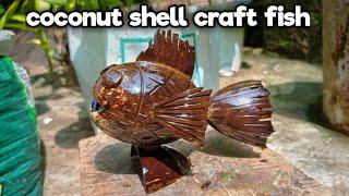 coconut shell craft fishcoconut shell craft ideas master ideas  #diy  fish craft fish 