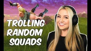 Pretending to be a noob in Fortnite random squads