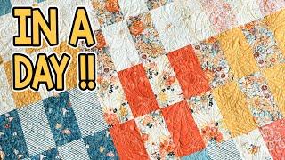 Checkered Brick  Fat Quarter Pattern  Quick and Easy Quilt Pattern