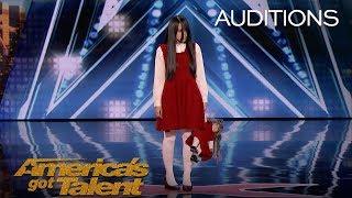 The Sacred Riana Frightening Scary Terrifying Magician Scares Mel B - Americas Got Talent 2018