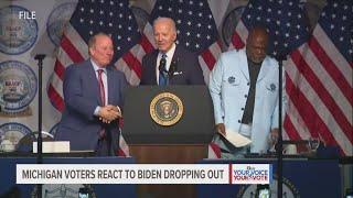 Michigan voters react to President Joe Biden dropping out of the 2024 presidential race