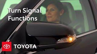 Toyota How-To Turn Signal Functions  Toyota