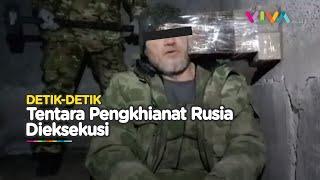 AKSI KEJI Palu Godam Menancap Kepala Prajurit Rusia yang Kabur