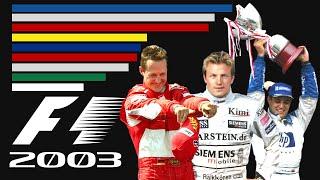 F1 - 2003 Drivers Championship Schumachers toughest battle