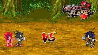 SSF2 Mods Dark Sonic and Chaos Shadow vs Seelkadoom