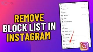 How to remove block list in instagram 2023  Unblock Someone on Instagram