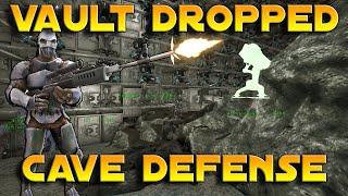 How we Vault Dropped an Entire Wall On our insane Cave - Cave Defense  Ark PvP