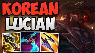 KOREA RANK 1 ADC DOMINATES WITH LUCIAN  CHALLENGER LUCIAN ADC GAMEPLAY  Patch 14.10 S14